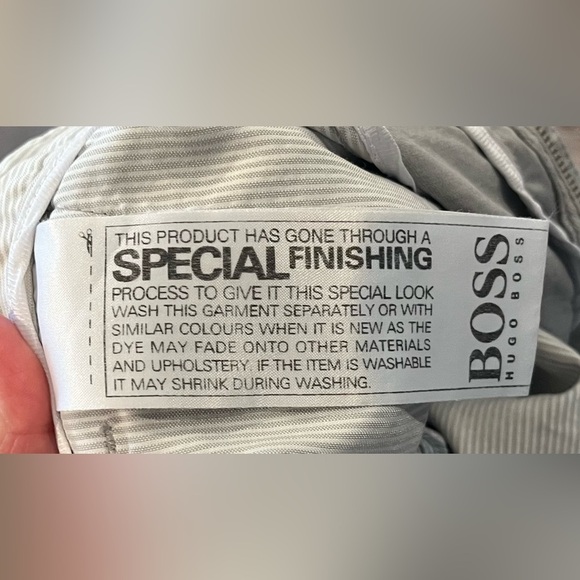 Hugo Boss light grey stretch slim fit chinos size 38R - Picture 11 of 11